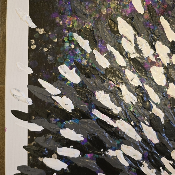 HANDCRAFTED Abstract Painting HANDPAINTED Deocrative Wall Art HANDMADE Artwork - Picture 7 of 17